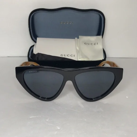 New Gucci Blue Cat Eye Ladies Sunglasses GG1333S 004 - Picture 7 of 17